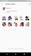 برنامه‌نما Bleach Sticker Wa عکس از صفحه