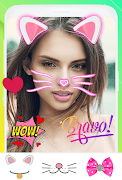 Cute cat face photo editor скриншот 4