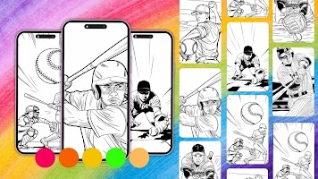 Baseball Coloring 海报