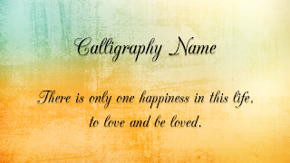 Calligraphy Name poster