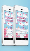 Romantic Keyboard Theme اسکرین شاٹ 2