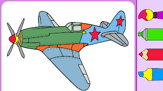 برنامهنما Aircraft Coloring Game عکس از صفحه