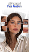 برنامه‌نما AI Face scanner, Face analysis عکس از صفحه