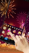 Tema Keyboard Gorgeousfirework screenshot 2