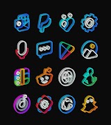 Outline 3D - Line icon pack スクリーンショット 2