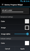Battery Progress Widget capture d'écran 1