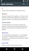 Math definitions Dictionary an capture d'écran 1