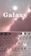 برنامه‌نما صفحه کلید Galaxy Background عکس از صفحه