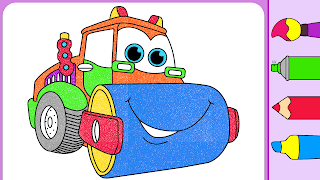 Kids construction coloring captura de pantalla 3