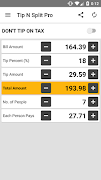 Tip N Split Pro screenshot 1