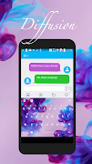 Diffusion Purple Keyboard Them 포스터