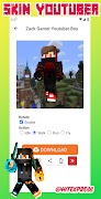 Skin Youtuber HD for Minecraft syot layar 1