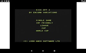 Kick Off 2 C64 스크린샷 5