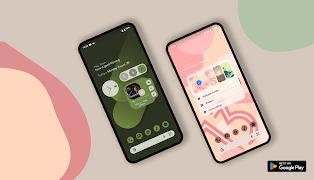 Android 13 KLWP (Redesigned) captura de pantalla 1