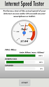 برنامه‌نما Internet Speed Tester عکس از صفحه