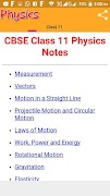 Class 11 Physics Notes پوسٹر