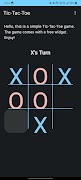 Tic Tac Toe Widget penulis hantaran
