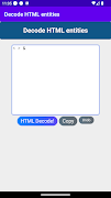 HTML Entity Decoder & Decode captura de pantalla 5