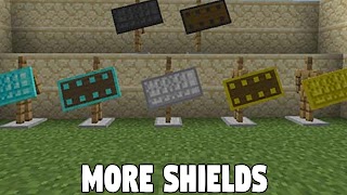 More Shields Mod Minecraft PE 스크린샷 3