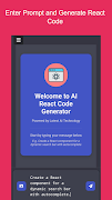 AI React Code Generator syot layar 1