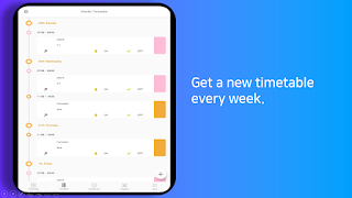 Planner Timetable with alarm f syot layar 7