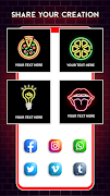 6 Schermata Neon Logo Maker