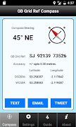 GB Grid Ref Compass Affiche