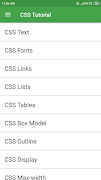 CSS and CSS3 Tutorials screenshot 2