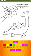 Paint By Numbers Dinosaur Kids screenshot 1