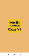 Math Solutions Class - 7 الملصق