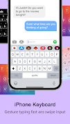 برنامه‌نما Iphone Keyboard عکس از صفحه