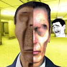 Nextbots in backrooms maze 3D icon