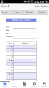 Weekly Schedule स्क्रीनशॉट 4
