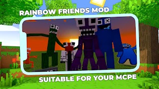 Rainbow Friends Mod for MCPE syot layar 6