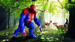 Spider Gorilla Attack 3d plakat