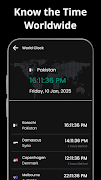 7 Schermata World Clock – Alarm, Timer