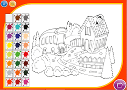 Kid Coloring Page poster