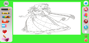 Princess Coloring book imagem de tela 7