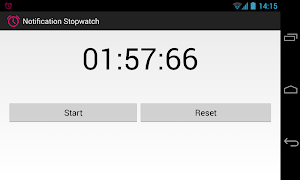Notification Stopwatch screenshot 2