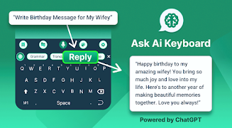 Ai Chat Keyboard Generate Text Affiche