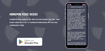 برنامه‌نما HomePod Mini Guide عکس از صفحه