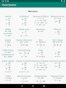 Physics Equations ภาพหน้าจอ 4
