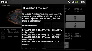 برنامه‌نما Cloud Cam عکس از صفحه