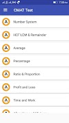 CMAT Test screenshot 2