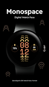 Monospace - Digital Watch Face Plakat