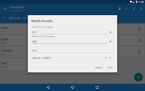 Vocabletrainer screenshot 7