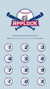 AppLock Theme Baseball screenshot 1