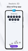 3D Roll Dice تصوير الشاشة 1