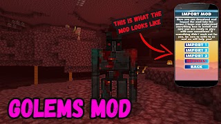 Golems Mod For Minecraft PE capture d'écran 5