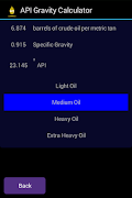 API Gravity Calculator Lite captura de pantalla 4